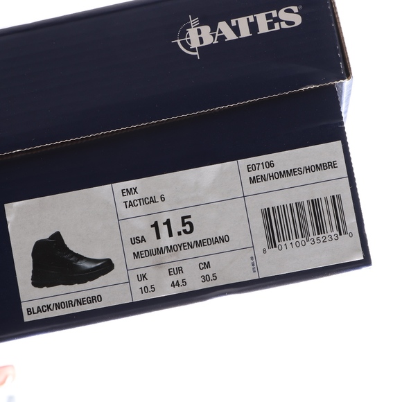 Bates Black Leather Charge Tactical Boots Mens 12 - Picture 6 of 6